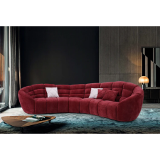 CANAPE DESIGN GRAND CONFORT EN TISSU MICROFIBRE SF-511 ROUGE BORDEAU