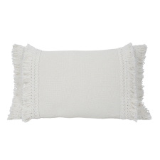 HOUSSE DE COUSSIN AMERIDA EN COTON 50X30CM BLANC