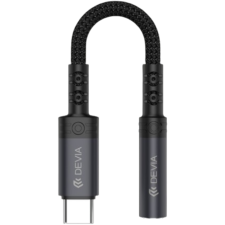 ADAPTATEUR DEVIA IPURE SERIES - TYPE-C TO 3.5MM NOIR