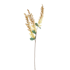 FLEUR VITORISE OCRE POLYETHYLENE ET FER H128CM