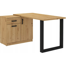 BUREAU AVEC COMMODE MALTA.BIURKO.KOM.AR CHENE ARTISAN ET NOIR