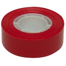  RUBAN ADHÉSIF - 19MM*33M - ROUGE