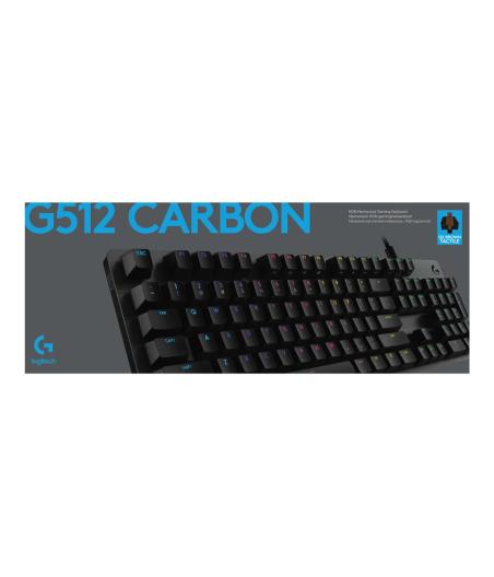 CLAVIER FILAIRE LOGI G512 CARBON LIGHTSYNC RGB