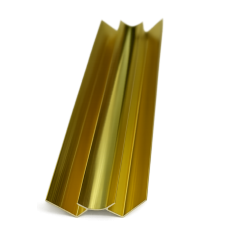 PROFILE D'ANGLE INTERNE POUR PANNEAU MURAL PVC LT304 OR
