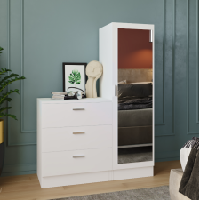 COIFFEUSE AVEC TABOURET COLUMBIA BR3 DT305MP-CLB-DG