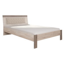 LIT KSENIA 180X200 CHENE CLAIR ET CHENE BRUN TAUPE