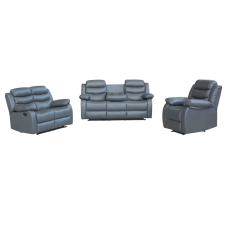 ENSEMBLE DE CANAPES RELAX XLH-9023 EN SIMILI CUIR GRIS