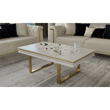 TABLE BASSE VANESA BEIGE ET DOREE