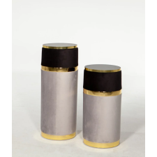 LOT DE 2 VASES BELLA GRIS