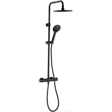 COLONNE DOUCHE A MITIGEUR THERMOSTATIQUE BLACK ROMA COMFORT 5 JETS NOIR