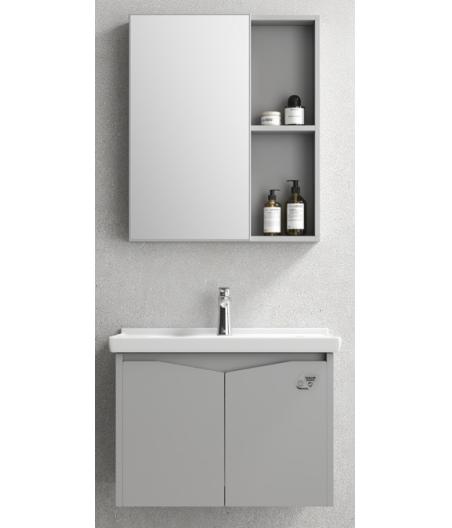 MEUBLE SALLE DE BAIN SIMPLE VASQUE AVEC MIROIR LED ZAMANI60
