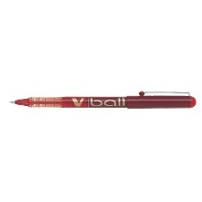 STYLO ROLLER ENCRE LIQUIDE - V-BALL 05 POINTE FINE ROUGE