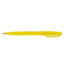 FEUTRES SIGN PEN A POINTE FINE EN FIBRE ACRYLIQUE JAUNE