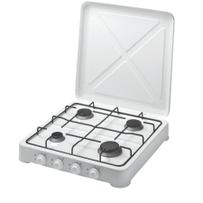 RECHAUD A GAZ 7LINE HT64W 4 FEUX AVEC COUVERCLE BLANC