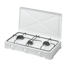 RECHAUD A GAZ 7LINE HT63W 3 FEUX AVEC COUVERCLE BLANC
