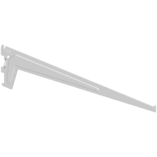 CONSOLE POUR CREMAILLERE SIMPLE 40 CM ACIER LAQUE BLANC