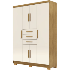 ARMOIRE TAURUS 10020NATURECHAMPANHE 6 PORTES ET 3 TIROIRS