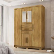ARMOIRE TAURUS  10020NATURE 6 PORTES ET 3 TIROIRS