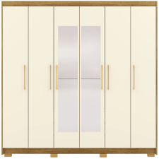 ARMOIRE PERNAMBUCO 10086CHAMPAGNE 6PORTES AVEC MIROIR