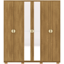 ARMOIRE NORONHA 10109NATURE 6 PORTES AVEC MIROIR