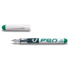 STYLO PLUME EFFAÇABLE - V-PEN - PLUME MOYENNE - VERT 