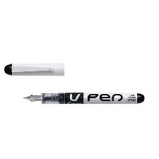 STYLO PLUME EFFAÇABLE - V-PEN - PLUME MOYENNE - NOIR 