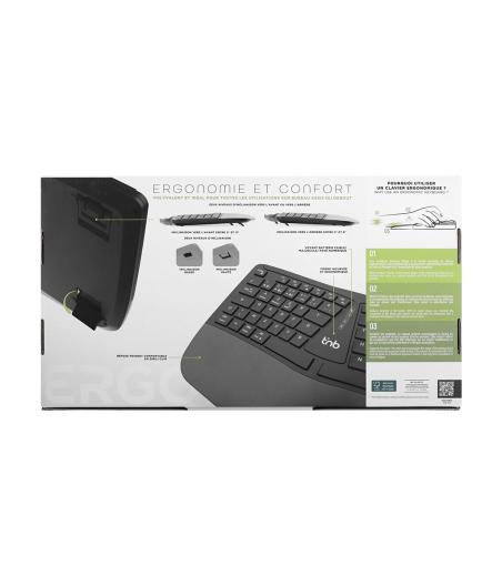 CLAVIER SANS FIL T'NB KBWERGO - ERGONOMIQUE (FR)