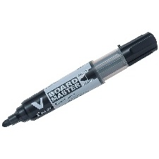 MARQUEUR TABLEAUX BLANCS - V-BOARD MASTER - POINTE CONIQUE MOYENNE - NOIR