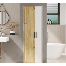 ARMOIRE DE RANGEMENT DY1-WK BLANC ET CHENE