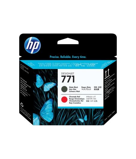CARTOUCHE D'ENCRE HP 771 CE017A NOIR MAT/ROUGE