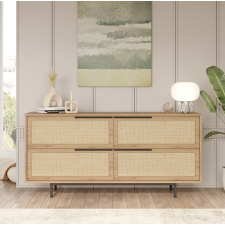 BUFFET ON3-SU - 4 PORTES - CHENE ET CANNAGE