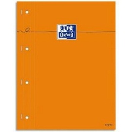 BLOC NOTE 160 PAGES - OXFORD -  210*297 MM (GRAND FORMAT)  - 80G - ORANGE