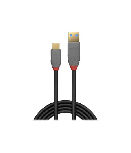 CABLE LINDY 36912 USB 3.1 TYPE C MALE POUR USB TYPE A MALE 5A