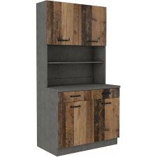 CUISINE COMPACTE MARIA - 4 PORTES - 2 TIROIRS/ETAGERES - MATERA