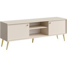 TABLE TV ROSE SAND - 2 PORTES - 2 NICHES - SABLE