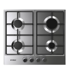 PLAQUE DE CUISSON A GAZ EVOLU 4 FEUX 60CM INOX