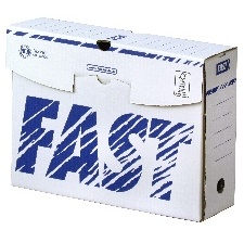 LOT DE 25 BOITES ARCHIVES D8CM MONTAGE MANUEL BLANC-BLEU