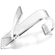 CROCHETS PLASTIQUE TRANSPARENTS 4MM X8