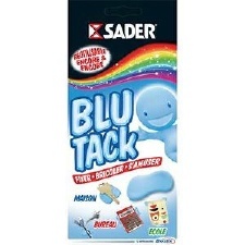 PATE ADHESIVE BLU-TACK - PLAQUETTE NON PRE-DECOUPEE 100G