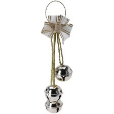 SUSPENSION 3 CLOCHETTES 46 CM ARGENT