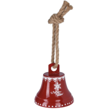 SUSPENSION CLOCHETTE EN METAL ROUGE