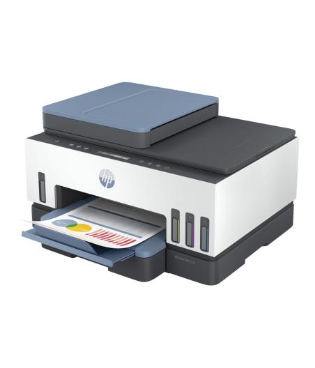 IMPRIMANTE MFT JET D'ENCRE HP SMART TANK 7306 AIO A4 DARK SURF BLUE