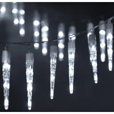 GUIRLANDE LA BOUTIQUE DE NOEL 24 GLACONS 72 LED BLANC
