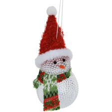 BONHOMME DE NEIGE AVEC BONNET LED 3 PILES LR41