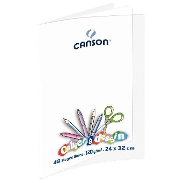CAHIER DESSIN 48 PAGES 240x320 POLYPRO INCOLORE CONQUERANT 