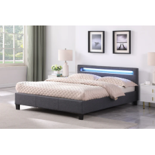 LIT LED SL9544/140 140X190 AVEC SOMMIER GRIS