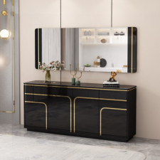 BAHUT 92445 NOIR ET DORE