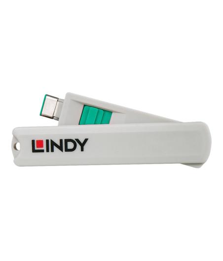 BLOQUEUR DE PORT USB TYPE C LINDY (40426) VERT