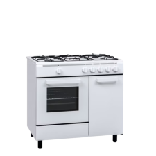 CUISINIERE BUTANETTE FROMATIC FBUT96GG3W 5 FEUX ET FOUR GAZ 90X60 BLANC