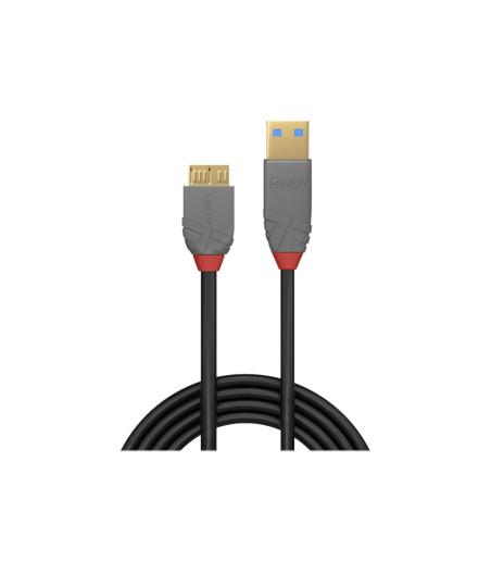 CABLE USB LINDY 3.0 TYPE A VERS MICRO USB TYPE B 50CM